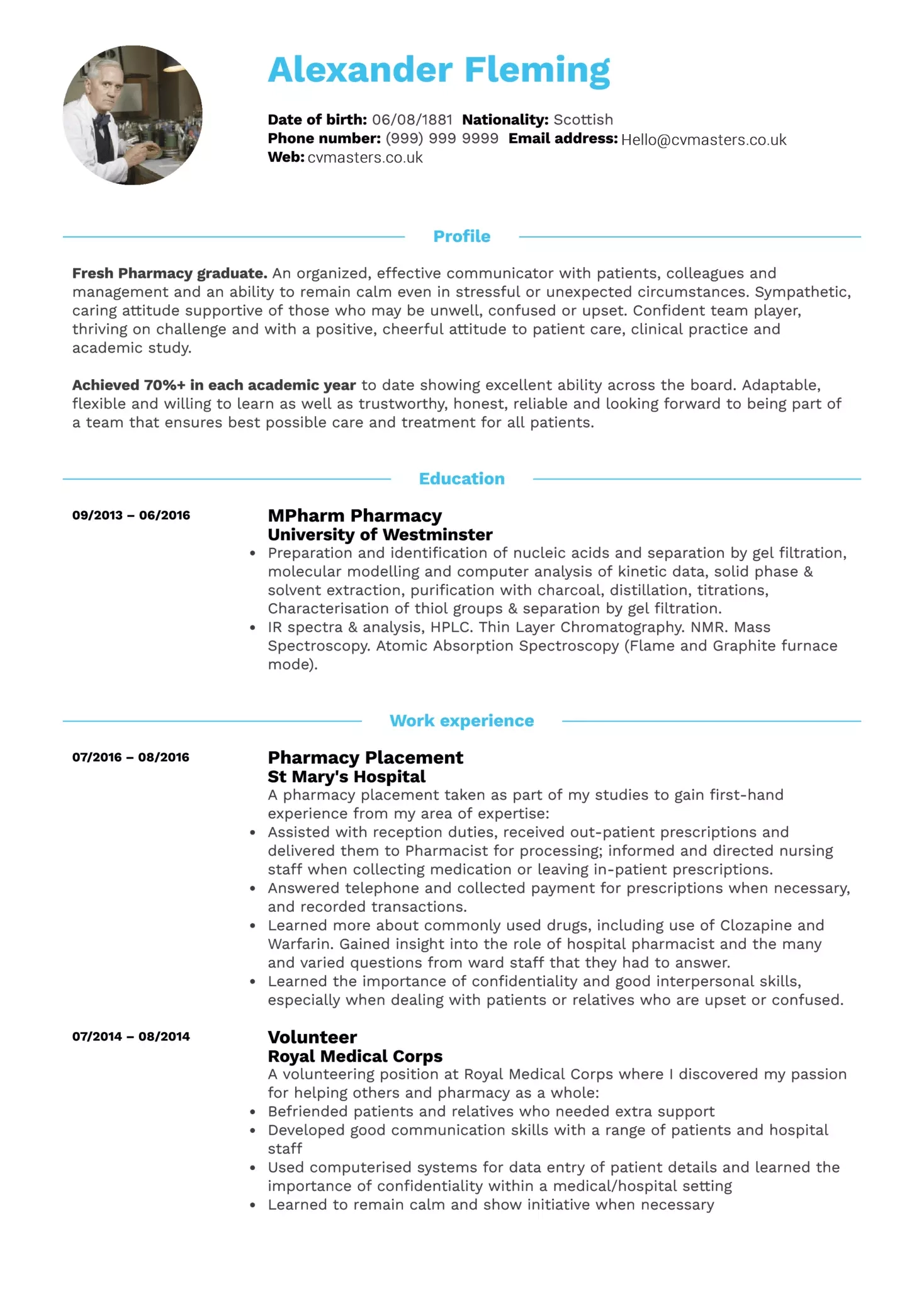 Executive CV - Samples