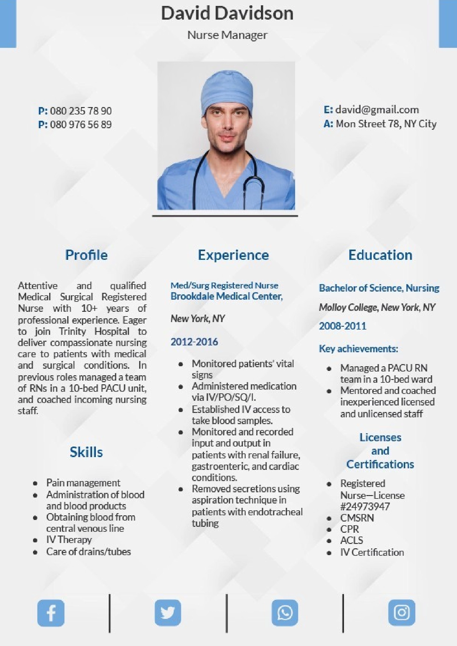 Medical CV - Samples